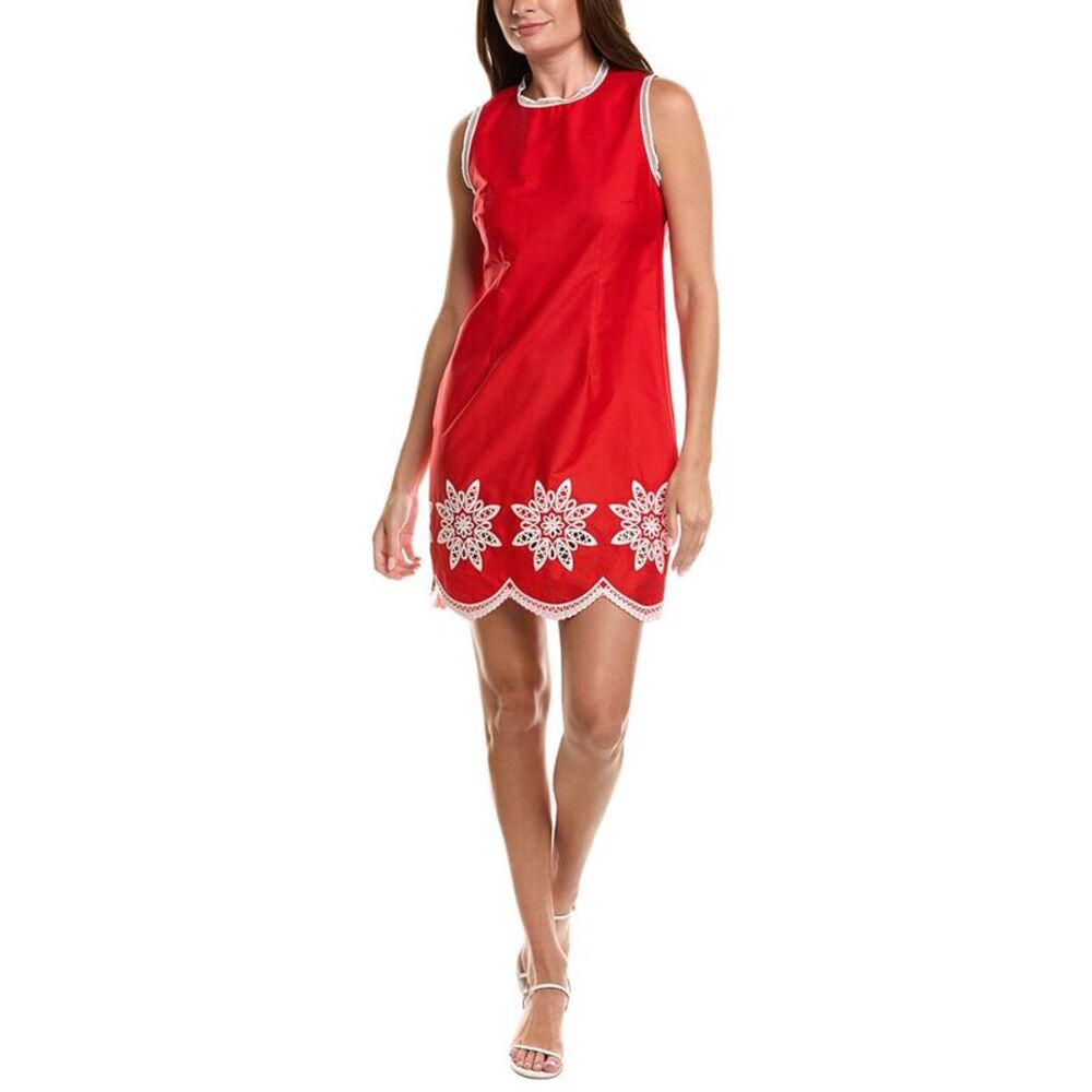 Nanette Nanette Lepore Womens  Short Sleeve Mini Dress, Red